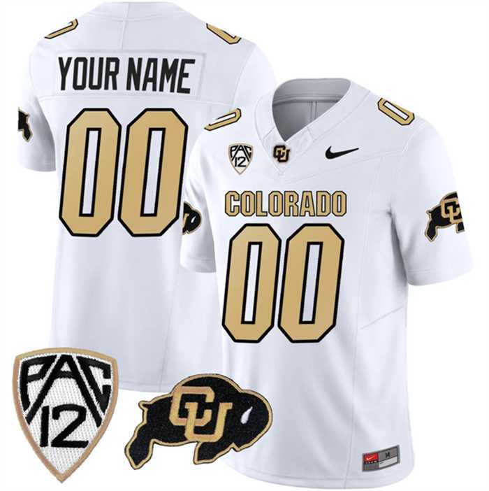 Men%27s Colorado Buffaloes Active Player Custom White 2023 F.U.S.E. Stitched Football Jersey->customized nfl jersey->Custom Jersey